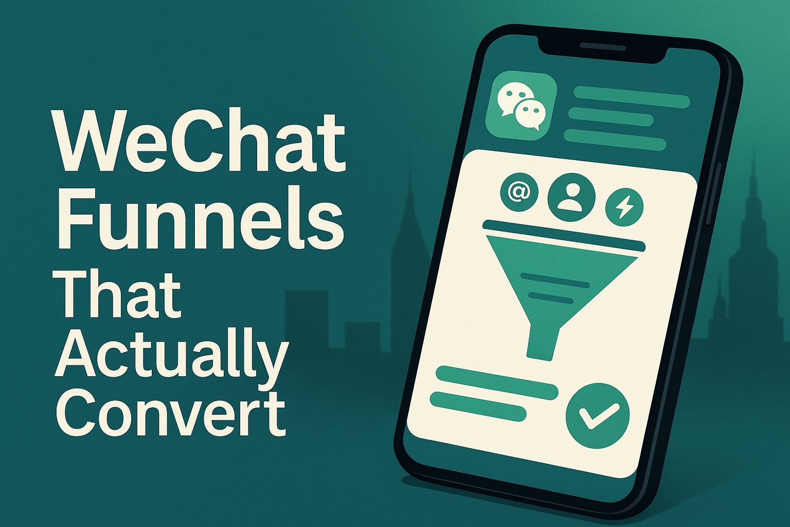 WeChat funnel flow illustration